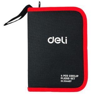 DELI σετ ασφαλειοτσίμπιδα DL104407 με θήκη, 175mm, 4τμχ 4 DL104407 3