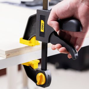 DELI σφιγκτήρας σκανδάλης DL110118 με μέγιστο άνοιγμα 450mm, μαύρος 2 μαύρος