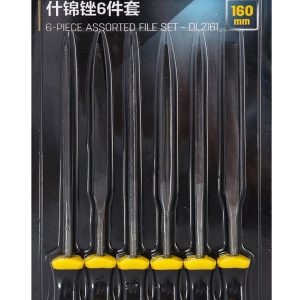 DELI σετ λίμες DL75108 με αντιολισθητική λαβή, μετάλλου, 160mm, 6τμχ 3 160mm