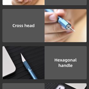 DELI κοπίδι χειροτεχνίας DL359201B με ανταλλακτικές λεπίδες, μεταλλικό, 149mm 3 149mm