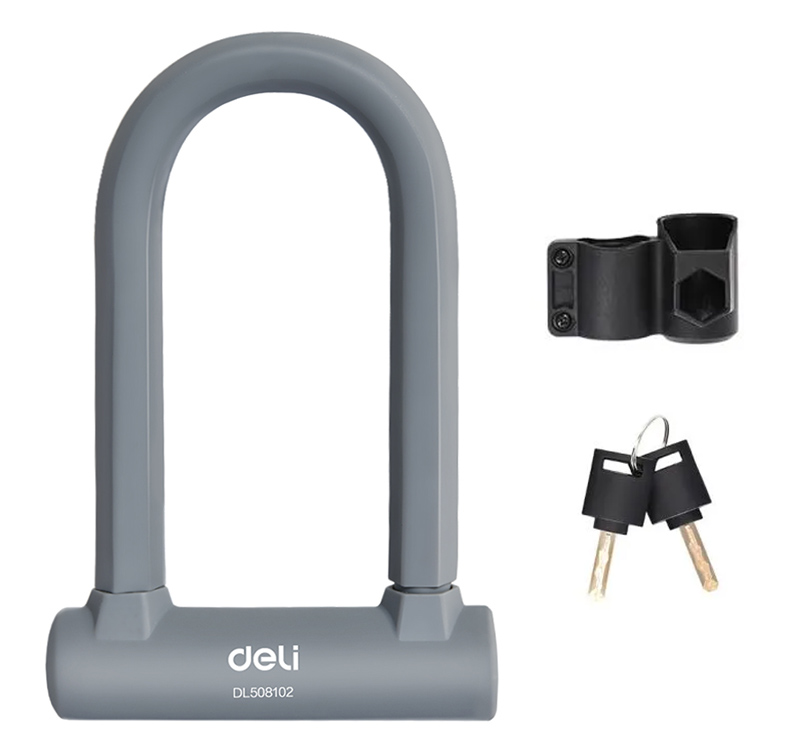 DELI κλειδαριά πέταλο ποδηλάτου με κλειδί DL508102 DELI κλειδαριά πέταλο ποδηλάτου με κλειδί DL508102