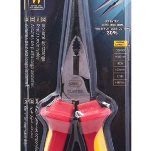 DELI μυτοτσίμπιδο ίσιο ηλεκτρολόγου DL512108 με αντιολισθητικές λαβές, VDE 1000V, 200mm 4 DL512108 3