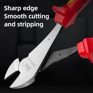 DELI πλαγιοκόφτης ηλεκτρολόγου DL512207 με αντιολισθητικές λαβές, VDE 1000V, heavy duty, 180mm 3 heavy duty