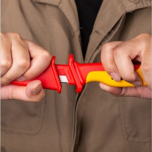 DELI μαχαίρι ηλεκτρολόγου DL515185, αντιολισθητική λαβή, VDE 1000V, 185mm 3 VDE 1000V