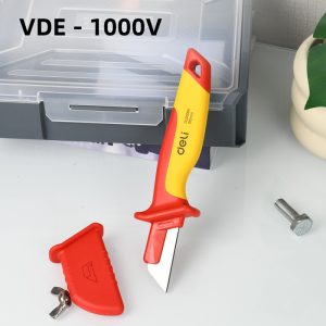 DELI μαχαίρι ηλεκτρολόγου DL515185, αντιολισθητική λαβή, VDE 1000V, 185mm 4 185mm