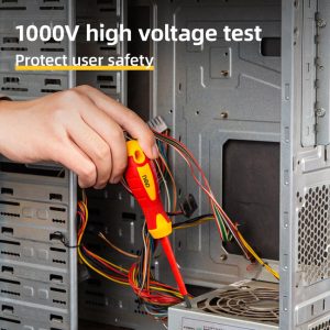 DELI κατσαβίδι σταυρωτό ηλεκτρολόγου DL516100, μαγνητικό, PH2x100mm, VDE 1000V 2 μαγνητικό