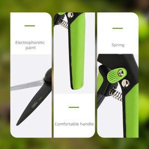 DELI ψαλίδι χλόης/θάμνων DL580351 με αντιολισθητικές λαβές, 340mm 3 DL580351 2