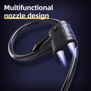 DELI τρόμπα ποδιού DL880003 με μανόμετρο, 140PSI, μαύρη 3 μαύρη