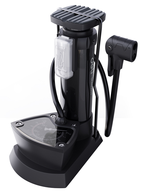 DELI τρόμπα ποδιού DL880003 με μανόμετρο DELI τρόμπα ποδιού DL880003 με μανόμετρο