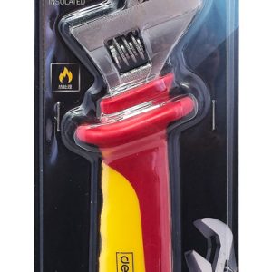 DELI γαλλικό κλειδί ηλεκτρολόγου DQ90408, αντιολισθητική λαβή, ρυθμιζόμενο 0-25mm, VDE 1000V, 200mm 4 VDE 1000V