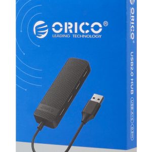 ORICO USB hub FL02, 4x θυρών, USB 2.0, 480Mbps, USB σύνδεση, μαύρο 3 USB 2.0