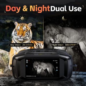 FNIRSI ψηφιακά κιάλια NVS-40 με νυχτερινή όραση, 6x zoom, 4K/36MP, μαύρα 3 4K/36MP