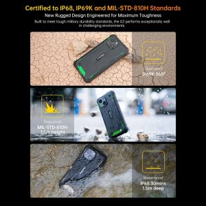 OUKITEL smartphone G2, 6", 4/64GB, 6300mAh, IP68/IP69K, πορτοκαλί 2 6"