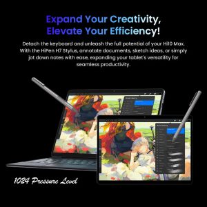 CHUWI tablet Hi10 Max με πληκτρολόγιο/στυλό αφής/θήκη, 12.9", 12/512GB, Windows 11 Pro, 4800mAh, γκρι 4 Windows 11 Pro