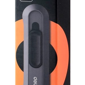 DELI κοπίδι HT4008C, άμεσο άνοιγμα/επαναφορά, πλαστικό, 19mm, γκρι/πορτοκαλί 3 πλαστικό