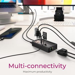 ICY BOX 10-in-1 DOCKING STATION WITH M.2 NVMe SSD BAY BLACK 4 IBDK4072MCU31 5