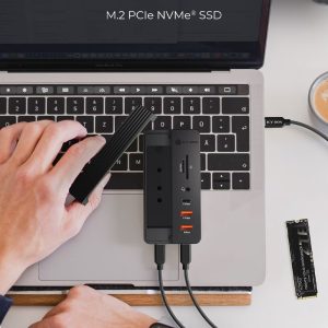 ICY BOX 10-in-1 DOCKING STATION WITH M.2 NVMe SSD BAY BLACK 2 IBDK4072MCU31 6