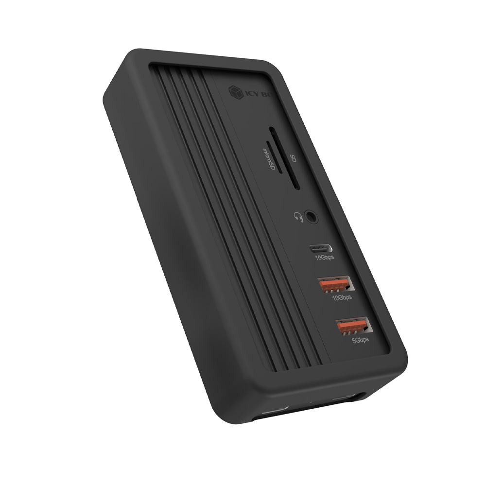ICY BOX 10-in-1 DOCKING STATION WITH M.2 NVMe SSD BAY BLACK ICY BOX 10-in-1 DOCKING STATION WITH M.2 NVMe SSD BAY BLACK