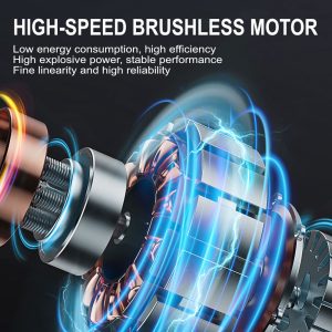 KINZIR 2 σε 1 σκουπάκι χειρός & air duster AD51, 180W, 4000mAh, μαύρο 3 4000mAh