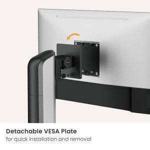 BRATECK βάση γραφείου οθόνης LDT70-T01, 17-49", έως 18kg, heavy duty 3 έως 18kg