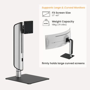 BRATECK βάση γραφείου οθόνης LDT70-T01, 17-49", έως 18kg, heavy duty 4 heavy duty