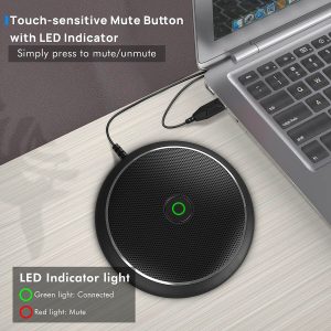 CMTECK επιτραπέζιο μικρόφωνο M003, omnidirectional, USB, μαύρο 3 USB