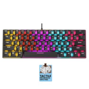 ARMAGGEDDON MECHANICAL KEYBOARD MKA-1C NEO BLACK TACTILE BROWN SWITCH 1 ARMAGGEDDON MECHANICAL KEYBOARD MKA-1C NEO BLACK TACTILE BROWN SWITCH