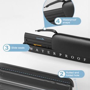 POWERTECH αδιάβροχη θήκη smartphone MOB-2013, IPX8, μπλε-λευκή 3 μπλε-λευκή