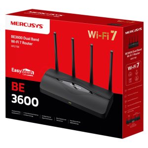 MERCUSYS router MR27BE, WiFi 7, 3.6Gbps BE3600, EasyMesh, Ver 1.20 3 3.6Gbps BE3600