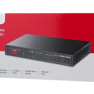MERCUSYS Desktop Switch MS110GMP, 8x 10/100/1000Mbps PoE+, 2x Gigabit, Ver. 1.0 3 2x Gigabit