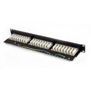 CABLEXPERT CAT6 24 PORT SHIELDED PATCH PANEL 19' 1U BLACK 4 NPP C624 002 3
