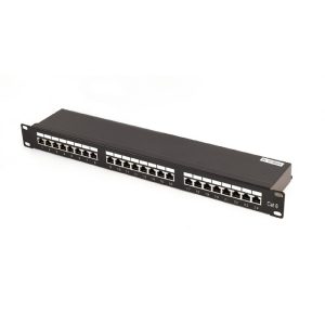 CABLEXPERT CAT6 24 PORT SHIELDED PATCH PANEL 19' 1U BLACK