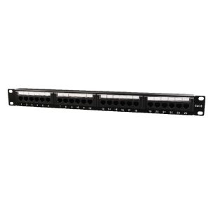 CABLEXPERT CAT.6 24 PORT PATCH PANEL WITH REAR CABLE MANAGEMENT