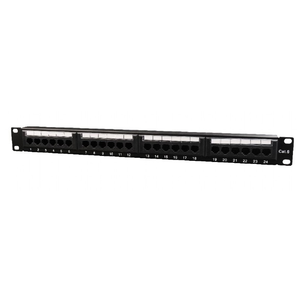 CABLEXPERT CAT.6 24 PORT PATCH PANEL WITH REAR CABLE MANAGEMENT CABLEXPERT CAT.6 24 PORT PATCH PANEL WITH REAR CABLE MANAGEMENT