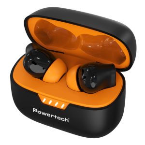 POWERTECH earphones με θήκη φόρτισης PT-1431, True Wireless, 40/400mAh, ANC & ENC, μαύρα 4 ANC & ENC