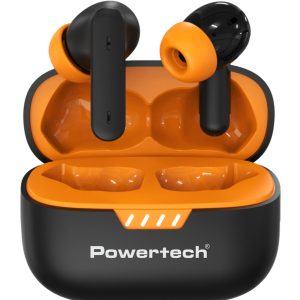 POWERTECH earphones με θήκη φόρτισης PT-1431