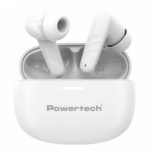 POWERTECH earphones με θήκη φόρτισης PT-1432
