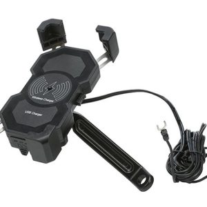 POWERTECH ασύρματος φορτιστής & βάση smartphone μοτοσυκλέτας PTL-024, 7.5W, μαύρη 4 PTL 024 3