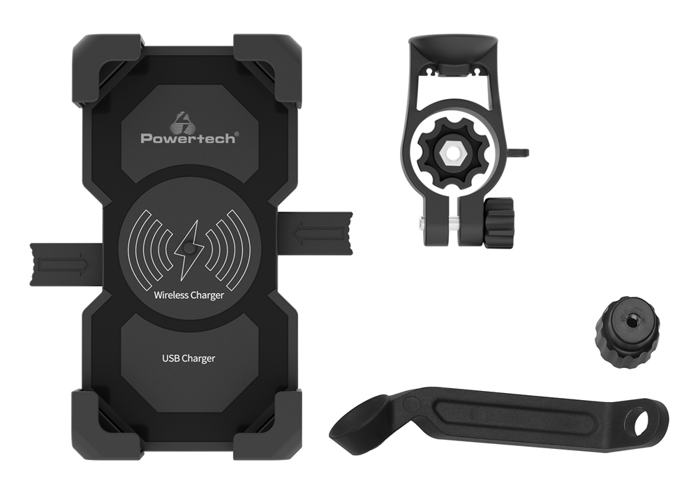 POWERTECH ασύρματος φορτιστής & βάση smartphone μοτοσυκλέτας PTL-024 POWERTECH ασύρματος φορτιστής & βάση smartphone μοτοσυκλέτας PTL-024