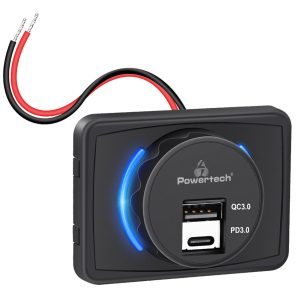 POWERTECH πρίζα USB για σκάφη & οχήματα PTL-027