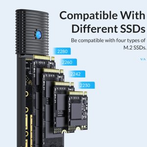ORICO θήκη για M.2 SATA SSD PWM2, 5Gbps, μαύρη 2 5Gbps