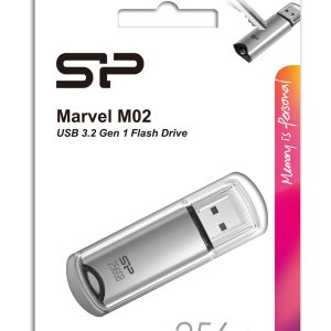 SILICON POWER USB Flash Drive Marvel M02, 256GB, USB 3.2, γκρι 3 USB 3.2