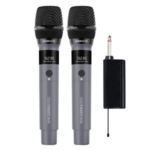 SONICGEAR DUAL 2.4G WIRELESS LED MICROPHONE WM 2200 UL GRIGIO