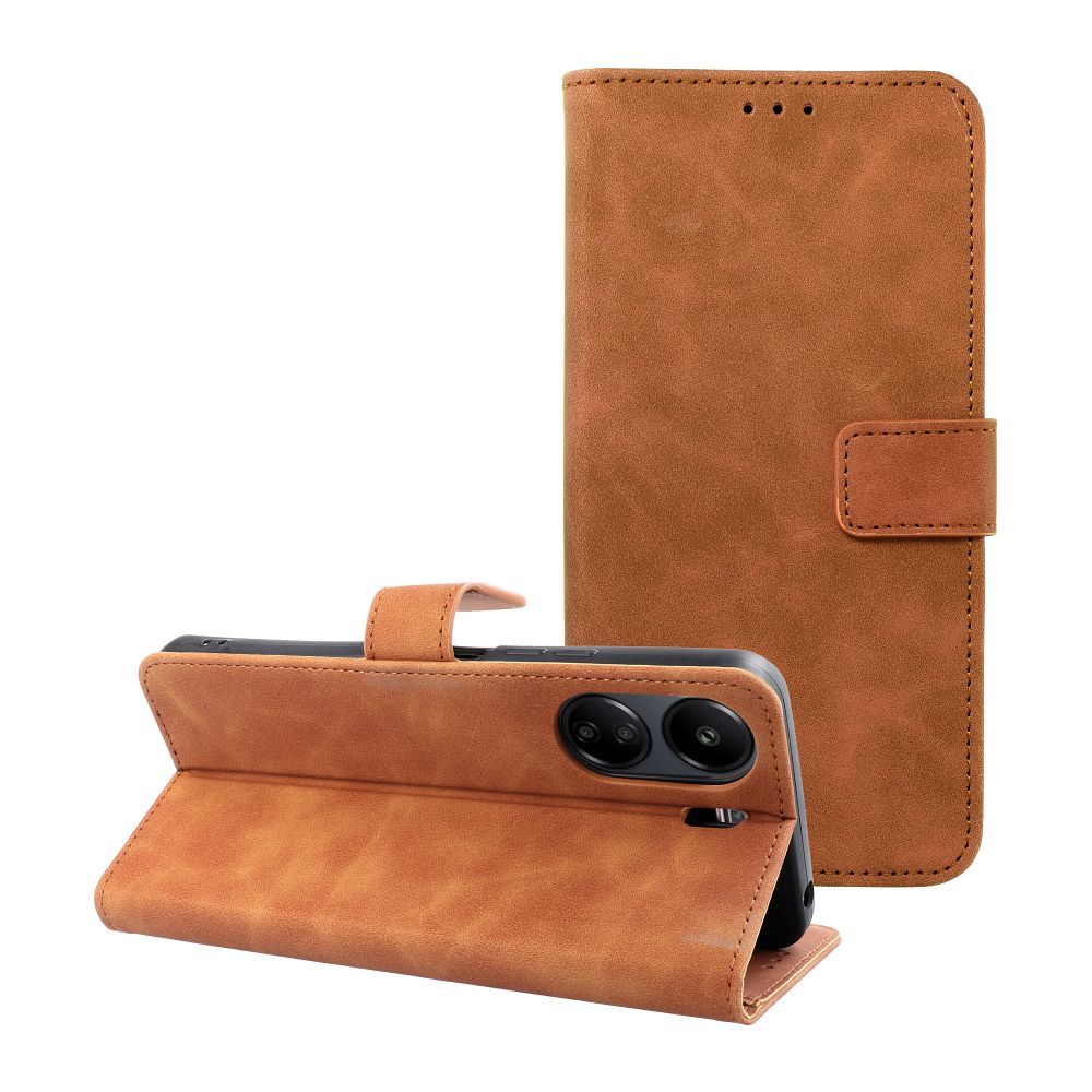 TENDER Book Case for XIAOMI Redmi 13C / POCO C65 brown TENDER Book Case for XIAOMI Redmi 13C / POCO C65 brown