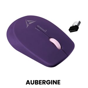 ALCATROZ WIRELESS LONGLASTING SILENT MOUSE AUBERGINE