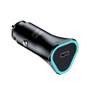 Φορτιστής Αυτοκινήτου USB-C 20W PD & QC3.0 AFC 3A CC391-1C –  Blue Star Μαύρος