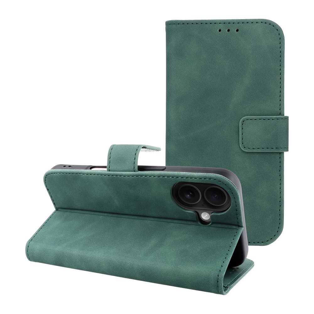 TENDER Book Case for IPHONE 16 green TENDER Book Case for IPHONE 16 green