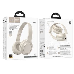 Ακουστικά Bluetooth 5.3 & Ενσύρματα AUX HOCO W46 Over-Ear Λευκά 5 b7e62eeb5b7b207f4047e00b700bdbaa