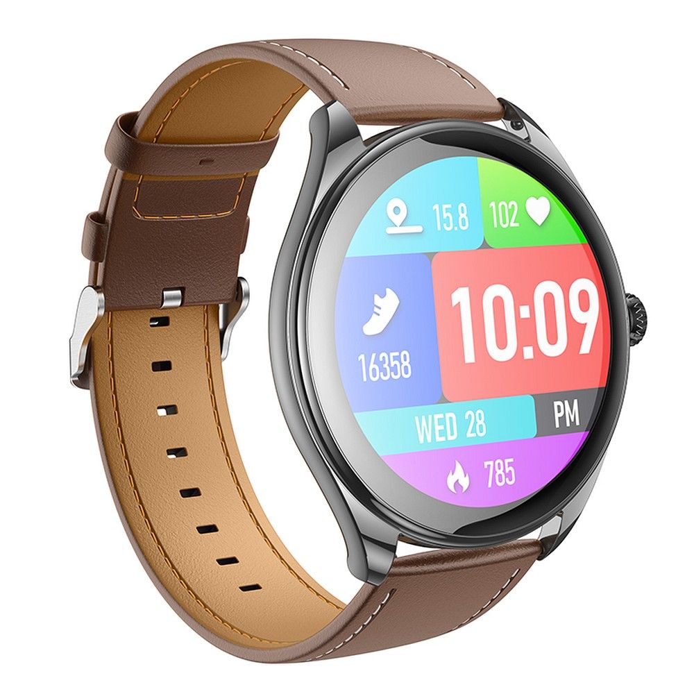 HOCO smartwatch with call function AMOLED Y22 black Smartwatch με Ελληνικό μενού - Κλήσεις & Αθλητικές λειτουργίες AMOLED Y22 Μαύρο