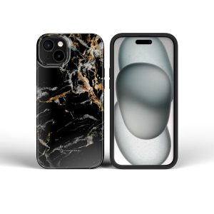 FORCELL F-PROTECT Mirage, Military Drop-Tested case compatible with MagSafe for IPHONE 16 PRO black marble 3 b905e5a2a563148d9b7f5689d0d9476e